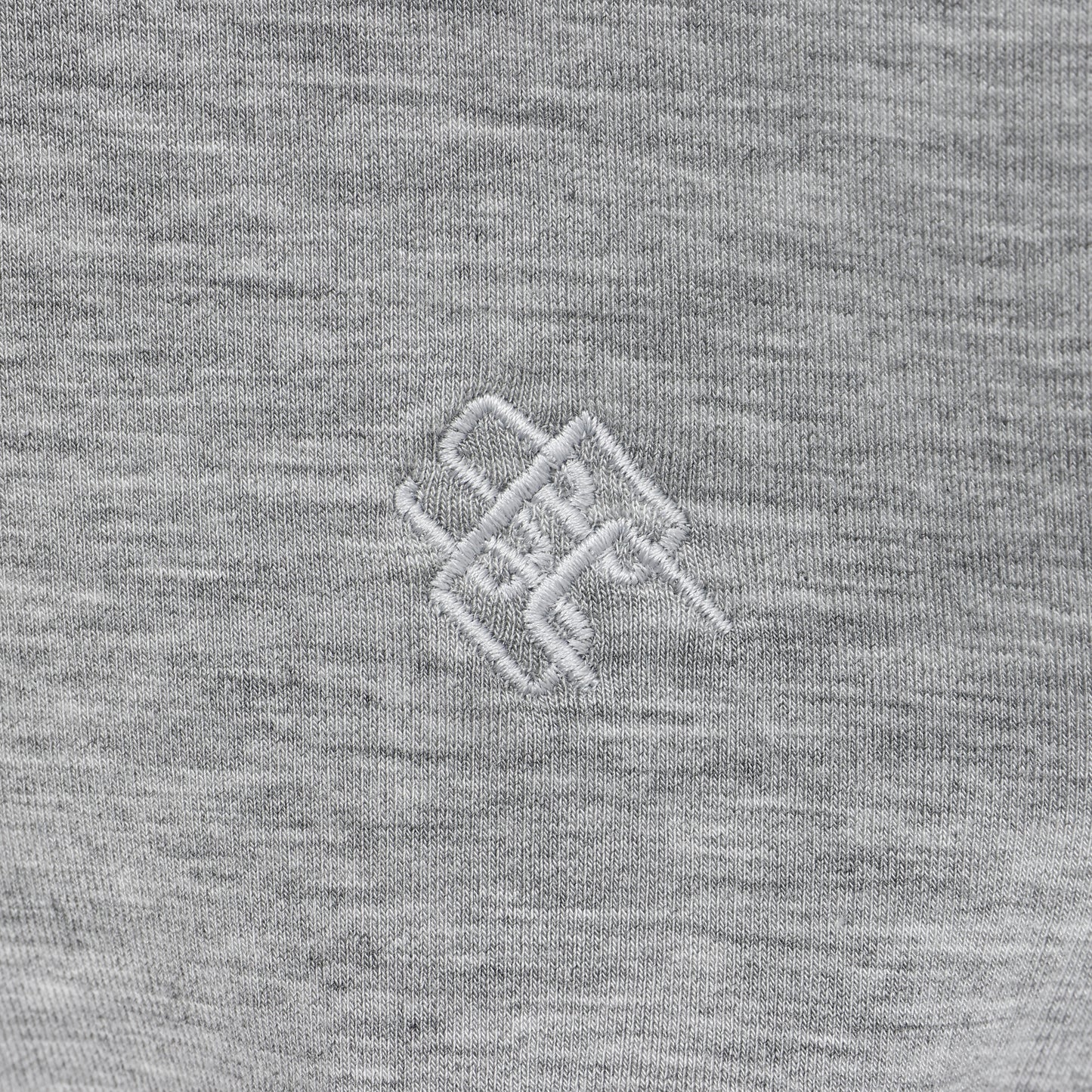 Spatty cot. Marshmallow Half zip Sweat (グレー)