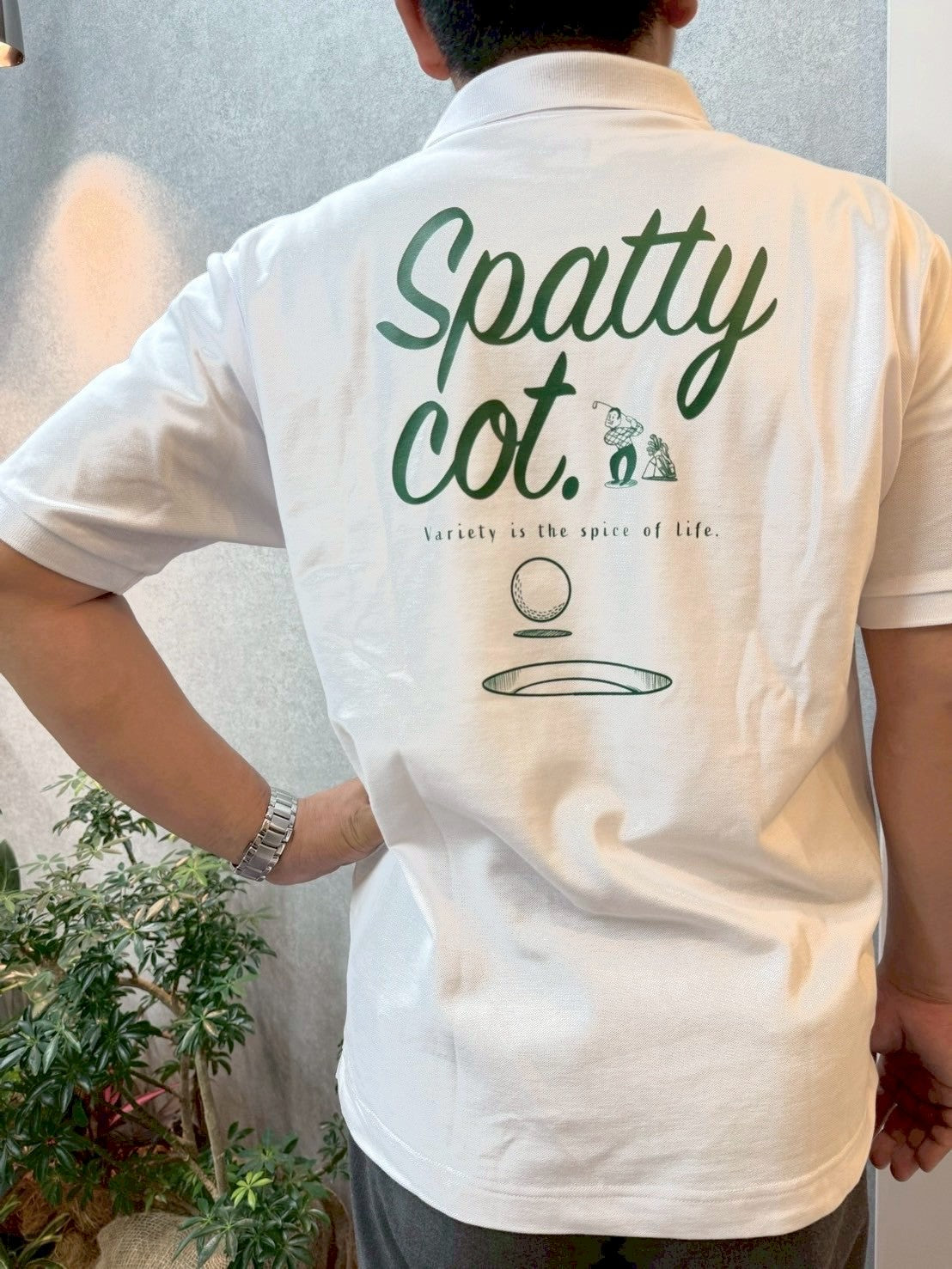 Spatty cot. Unisex Golf Polo
