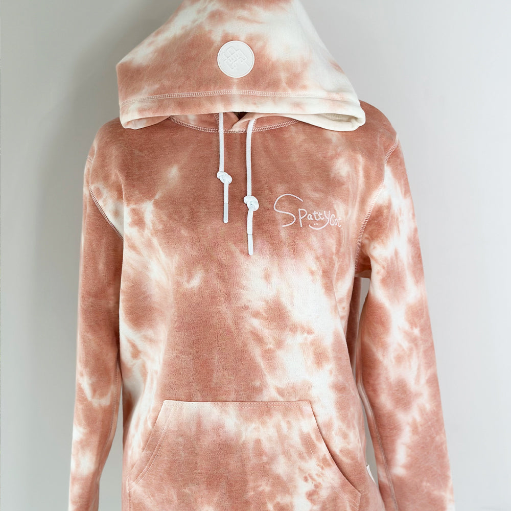 Spatty cot. Tie dye hoodie