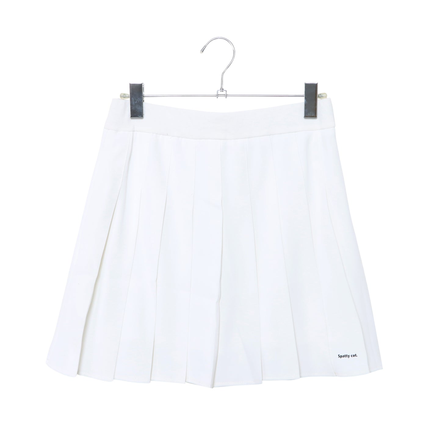 Spatty cot. Pleats Skirt -off white-［プリーツスカート オフホワイト］