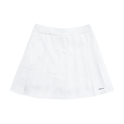 Spatty cot. Pleats Skirt -off white-［プリーツスカート オフホワイト］