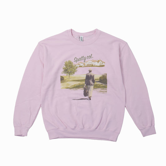 Spatty cot. Unisex Vintage Crew（ピンク）