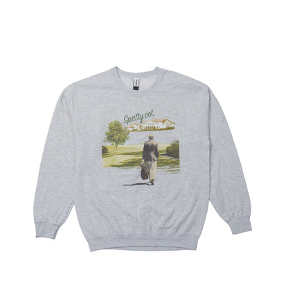 Spatty cot. Unisex Vintage Crew（グレー）